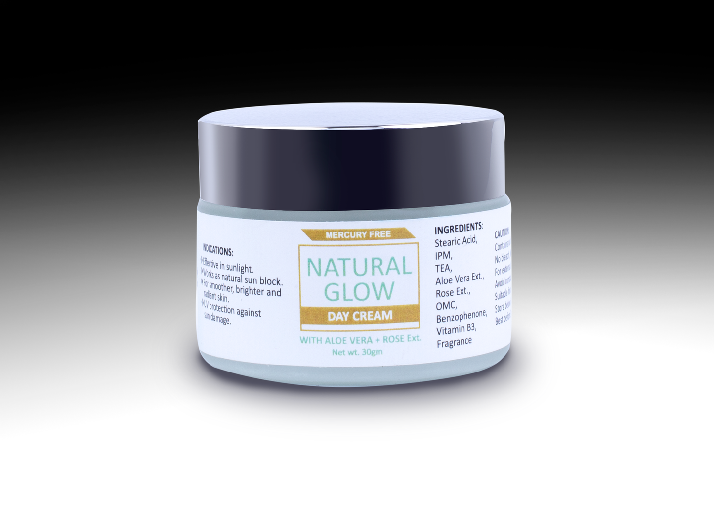Natural Glow Day Cream 30gm + (Free Arq Gulab )